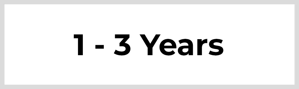 1 - 3 Years